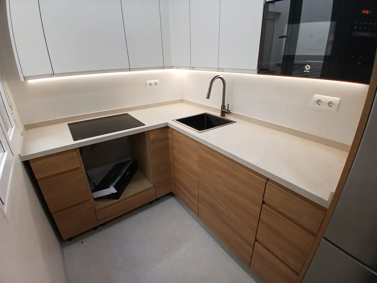 Cocina modelo Ceratop Dune instalada en Madrid